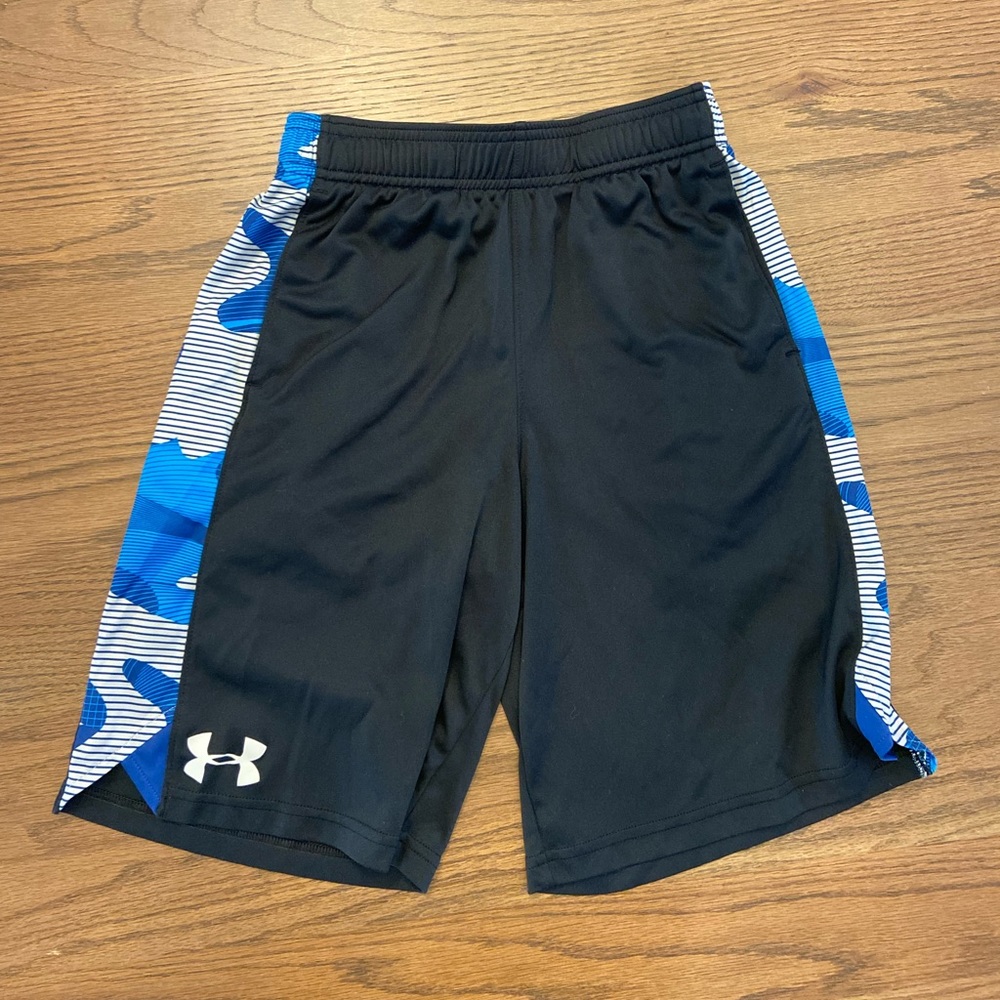 Youth Black and Camo Under Armour Shorts